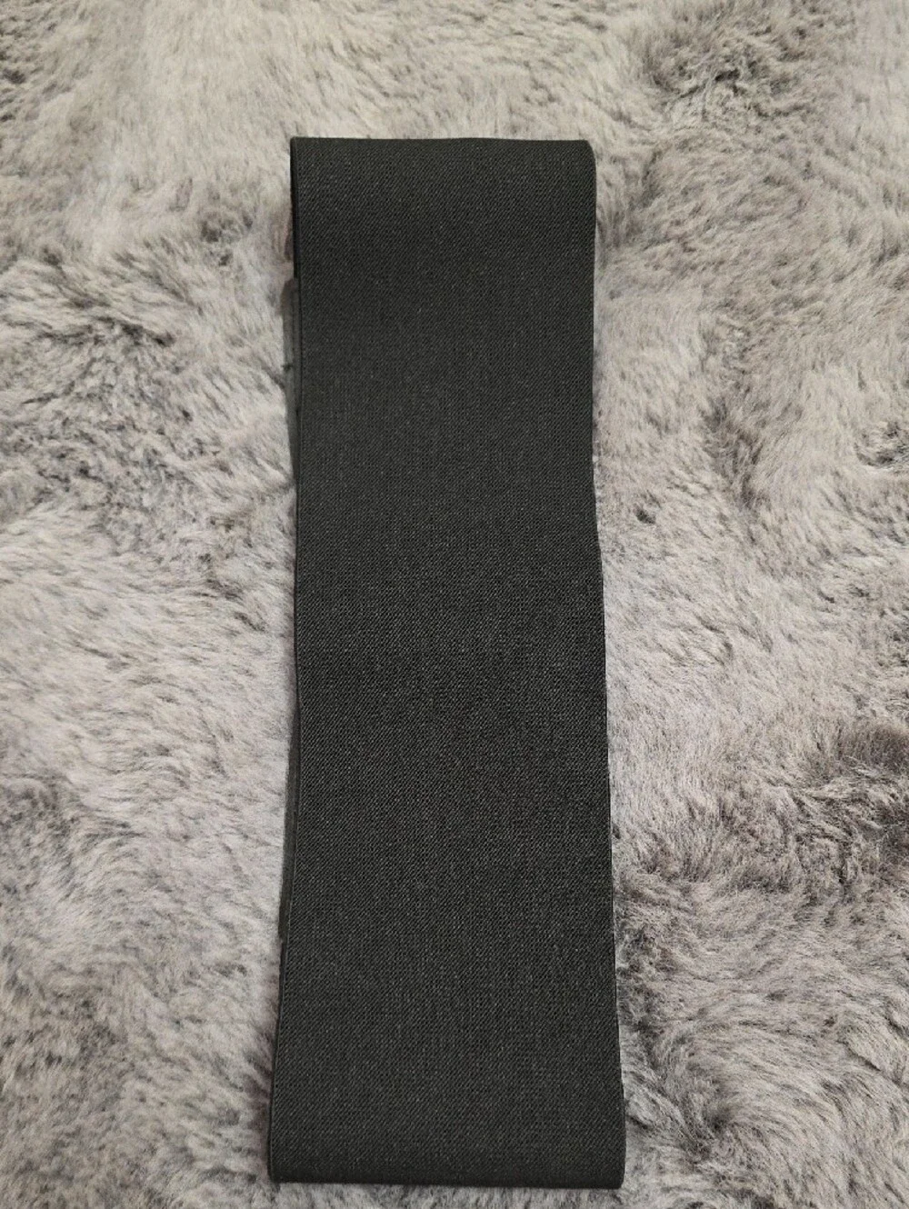 Express Black Leather Stretch Waist Belt  Silver Accent 3 Adjusts Small Medium